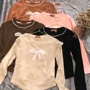 baju atasan crop lengan panjang