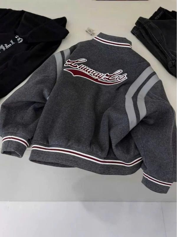  Áo Khoác Dạ Bomber Mỏng 2614 Màu Xám Tro  Bên Trong Lót Lụa  18-45Kg 3,5 đến 14 tuổi  Cho bé Trai và Gái 