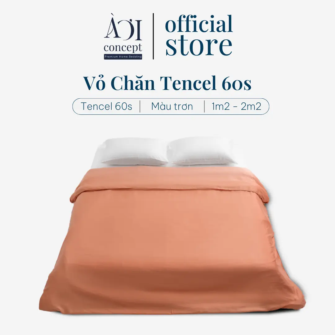 Vỏ Mền Lồng được Ruột Lụa Tencel AOICONCEPT Kích Thước 1m6 Đến 2m4 Hàn Quốc Cao Cấp Màu Trơn Nhiều Màu Mềm Mịn