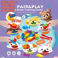Gambar 50 PCS Mainan Anak Colour Classification Montessori Game Sorting Mengenal Warna Untuk Sikecil toys dari JIQILE MALL Kota Bekasi 3 Tokopedia
