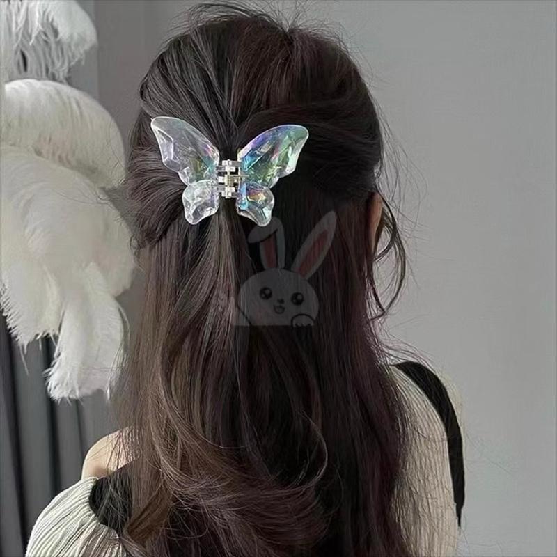 Nicole & Co (JDT) - Jepit Rambut Transparan / Jedai Rambut Korea / Jedai Korea / Jedai Korean Style / Iridescent Motif Hologram / Jedai Import / Jepit Transparan / Jedai Fashion Korea 2