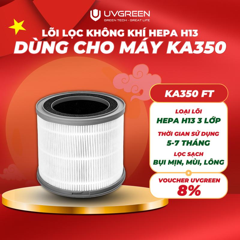 [UVG] Màng Lọc (Lõi Lọc) HEPA H13 Diệt Khuẩn Cho Máy Lọc Không Khí UVGREEN KA350 Light - Bộ Lọc 3 Lớp, Lọc Sạch Bụi Mịn