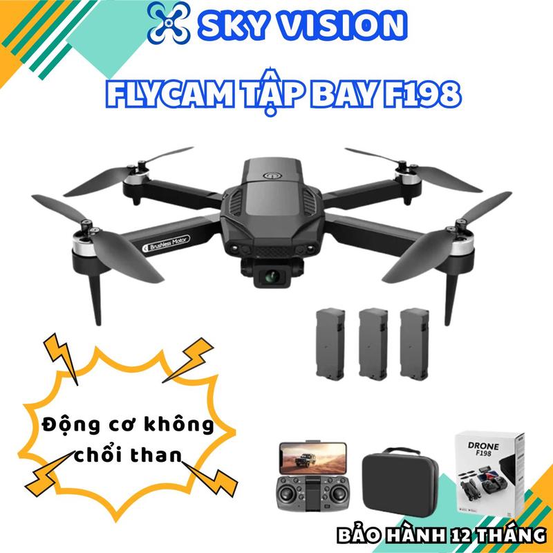 Máy Bay Flycam F198,Drone 2 camera HD trang bị,ĐÔNG CƠ KHÔNG CHỔI THAN,Vị trí được giữ nguyên
