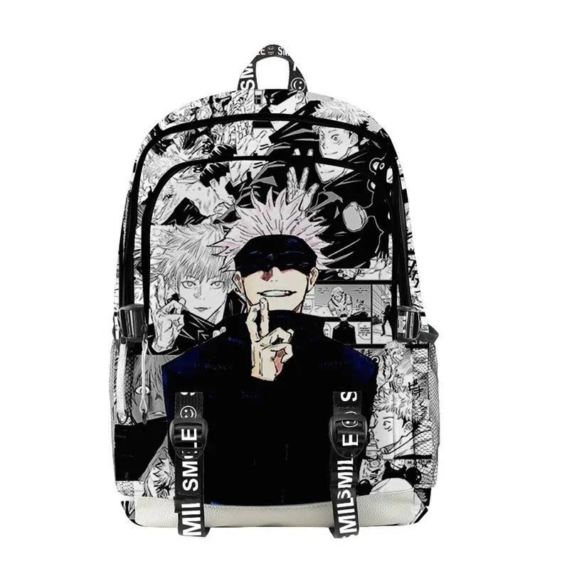 NEW Tas Ransel Jujutsu Kaisen Gojo Dan YujixSukuna Tas Ransel Dengan Full Print Tas Terkini Backpack Sekolah fasion Wanita 0