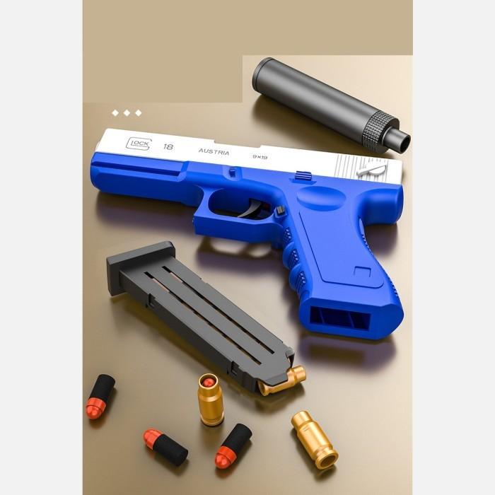 Jual [LOGU] Mainan Anak Tembak-Tembakan Glock, Mainan Pistol Plastik ...