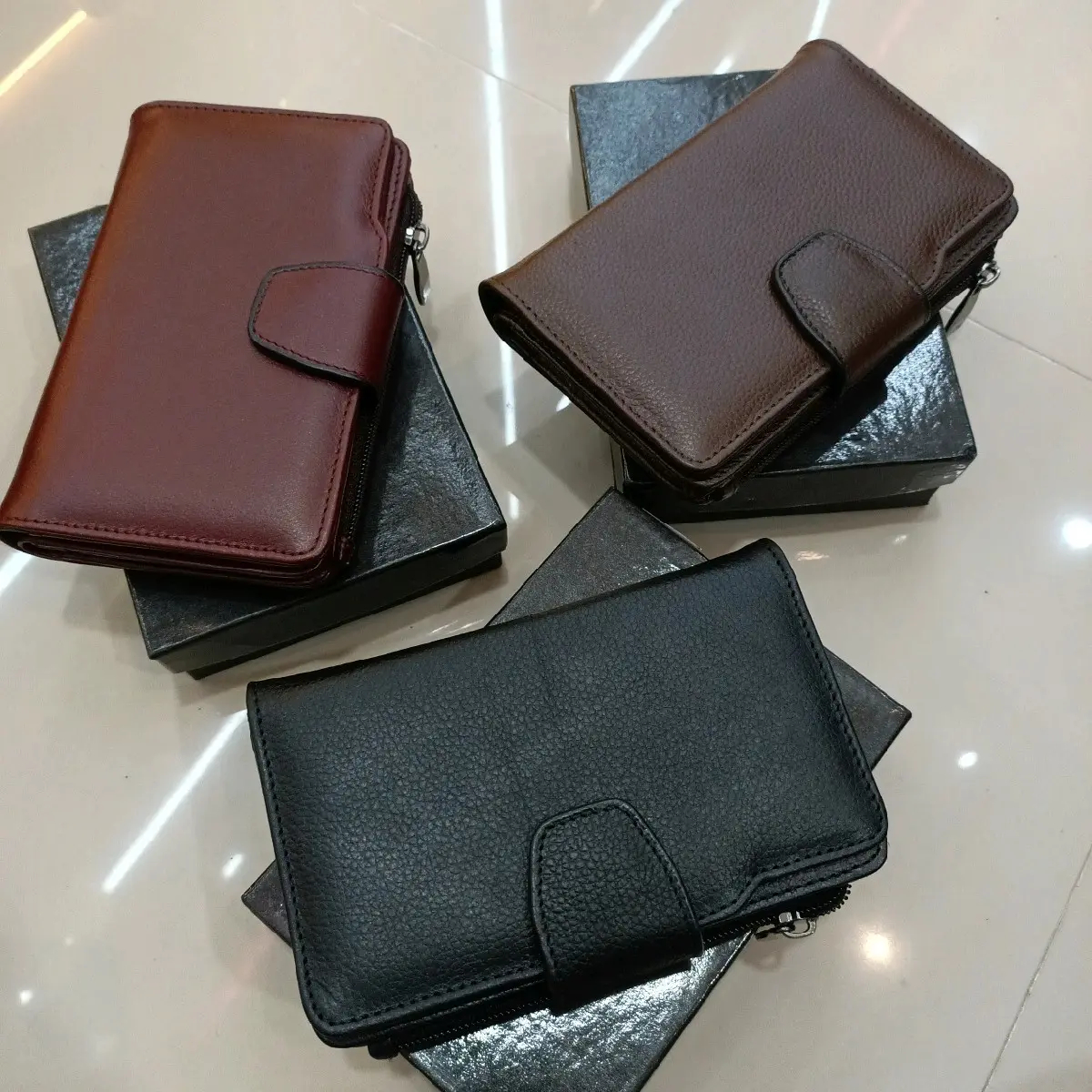 Dompet 3/4 kulit sapi wanita