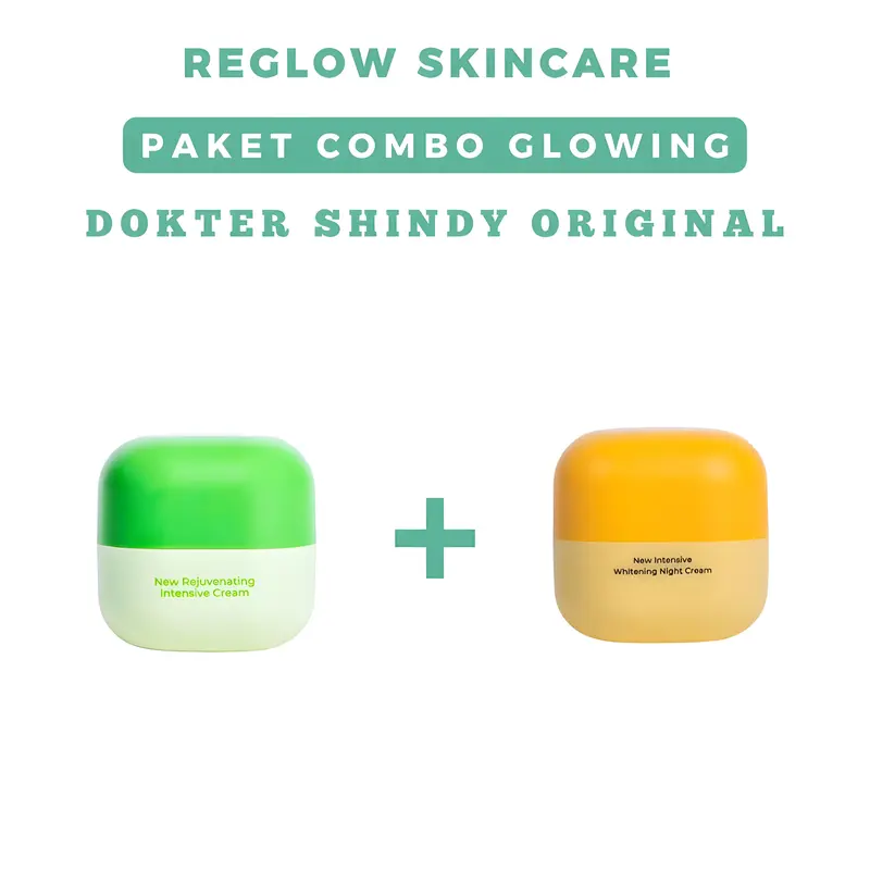 Reglow Skincare Paket 2 Item New Rejuvenating Intensive Day Cream dan Whitening Night Cream Krim Siang dan Malam Dr Shindy Original 0