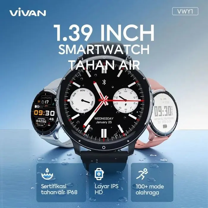 SMART WATCH VIVAN VWY1 WATER RESISTANT BLUETOOTH
