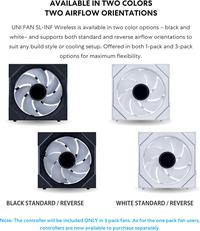 Gambar FAN CASING LIAN LI UNI FAN SL-Infinity Wireless 120 - 120mm Single Pack ARGB Fan dari Techno Computer Bali Kota Denpasar 2 Tokopedia