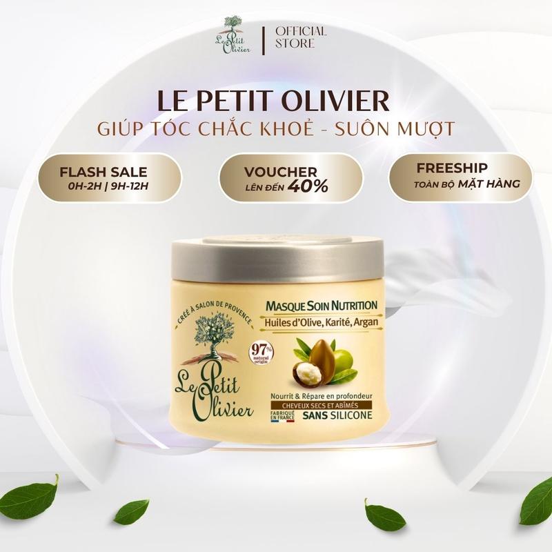Kem ủ tóc hỗ trợ phục hồi tóc hư tổn 330ml Le Petit Olivier, Không chứa silicon, Chăm Sóc Tóc, Dưỡng Tóc Women, Nữ mềm mượt thơm lâu