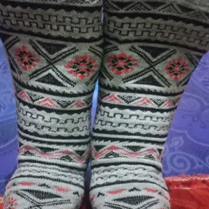 Paket 5 Pasang Kaos Kaki Kerja Panjang Pria Wanita Dewasa Motif Tribal / Kaos Kaki Executive Kantor Unisex Tebal Nyaman Sporty