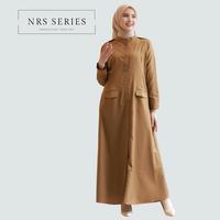 Gambar NRS Series - Baju Pdh Wanita Gamis Pemda Seragam Kerja Kekinian - S, Khaki Pemda dari NRS Series_NEW Kab. Tasikmalaya 1 Tokopedia