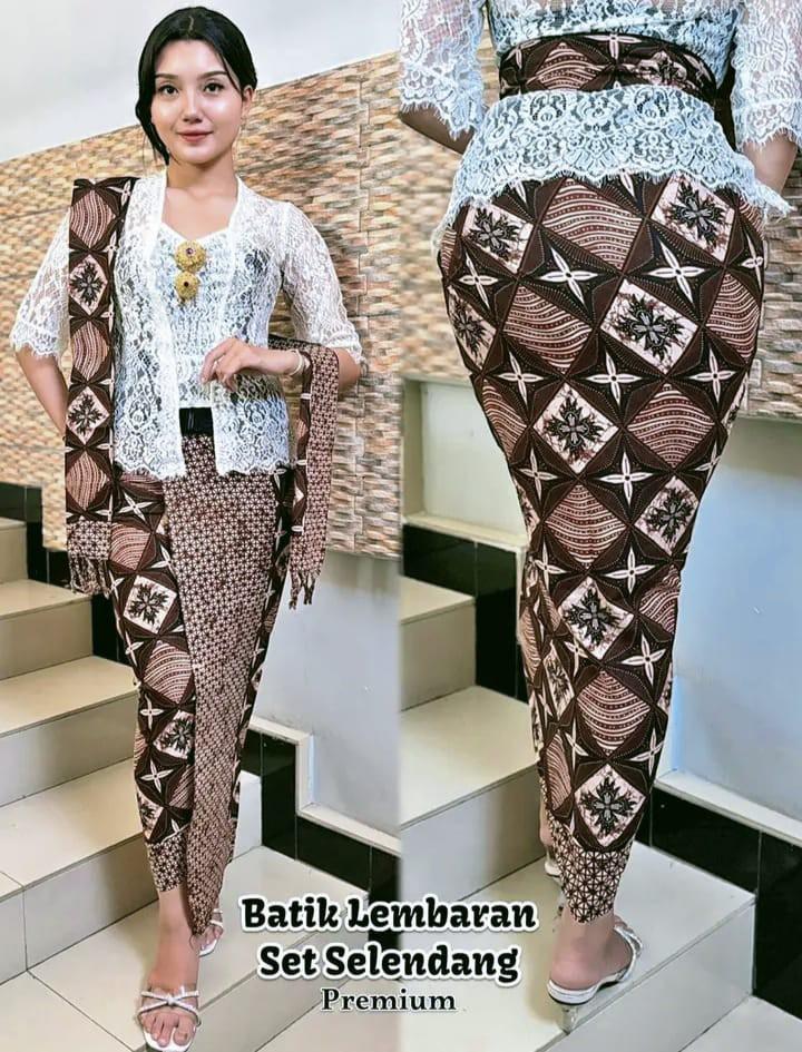 Product Introduction of Kamen  Motif batik  Katun lembaran set selendang 30