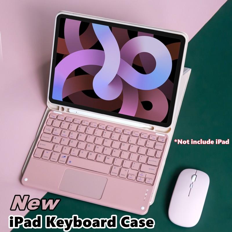  Bao da bàn phím có Touchpad thông minh NIXXOS dành cho iPad Bao da bằng da có khe cắm bút Tương thích với iPad 10.2 10.9 và Air Pro. 