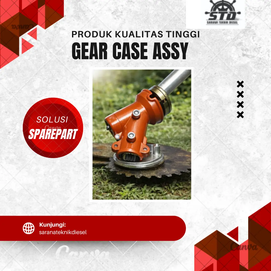 STD Gear Case Assy Kepala Mesin Potong Rumput 328 Model Bintang 7 Suri 7 untuk Mesin Potong Rumput 328 2Tak