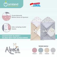 Gambar Omiland Hoodie Baby Blanket / Selimut Bayi Topi Alpaca Series OB11021 OB11022 OB11023 OB11024 - Biru dari Dialogue Group Store Kota Bandung 2 Tokopedia