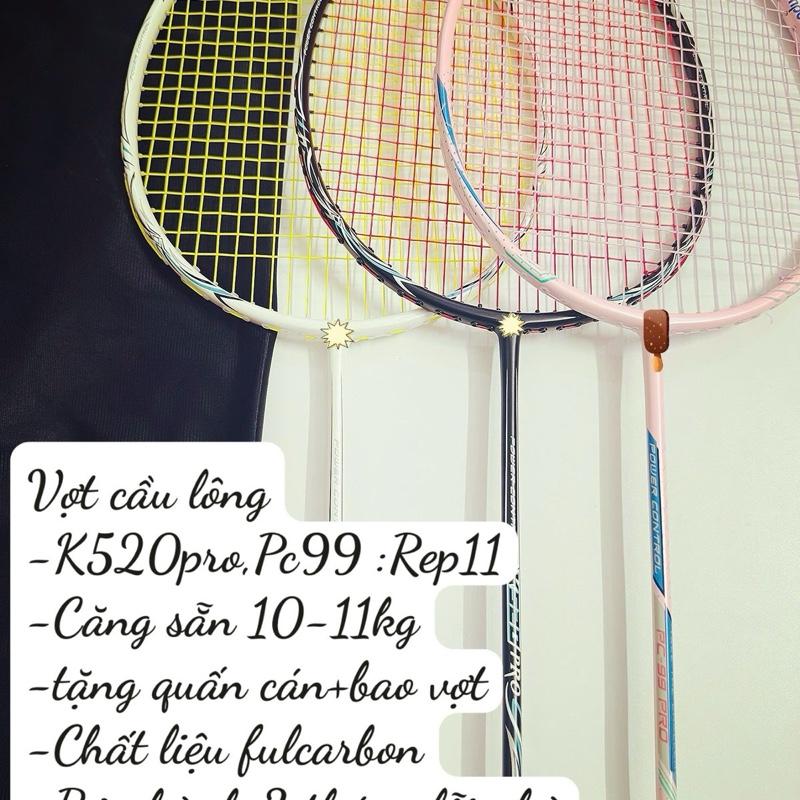 1 Vợt cầu lông Ku.mp.00 K520Pro,PC99 Hồng Repp1-1,bảo hành 6 tháng,Căng tối đa 13kg,tặng cuốn cán bao vợt sport Carbon Cán Vợt Cán Vợt Thể Dục Thể Thao kumpoo vợt  căng vợt