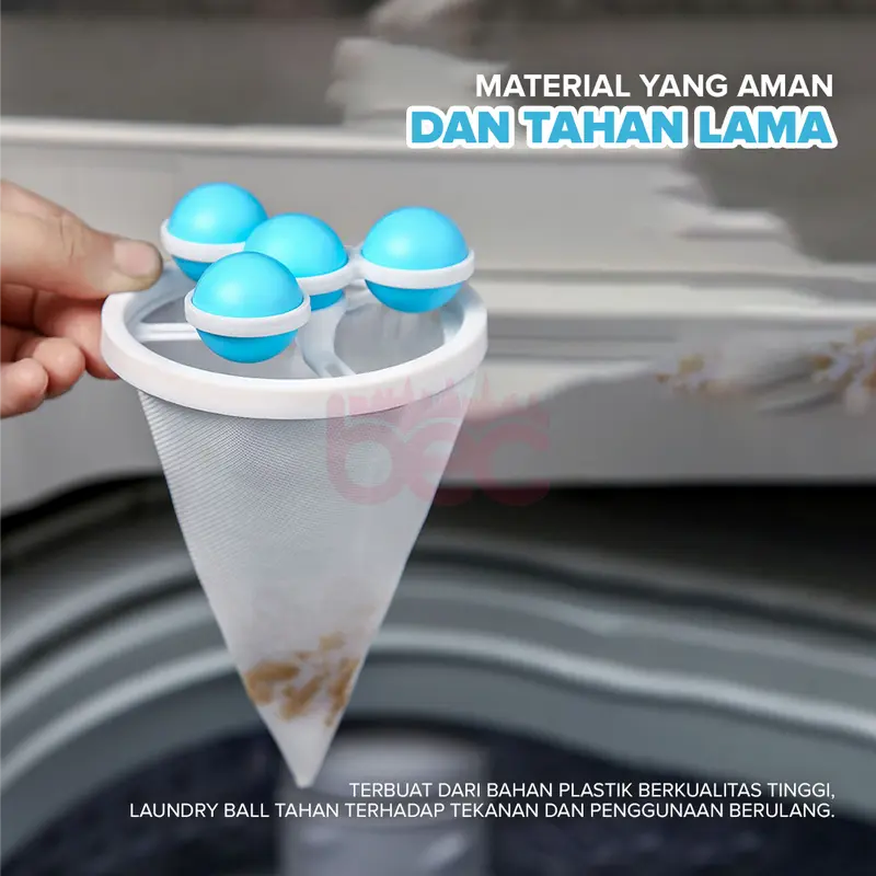 [BEC] Laundry Ball Filter Mesin Cuci | Bola Pembersih Bulu | Bola Laundry Kantong Mesin Cuci | Saringan Kantong Filter Mesin Cuci 5
