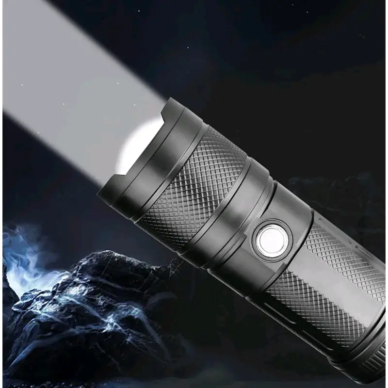 SENTER LED ZOOM S86 - ZOOM LASER JARAK JAUH - 9 MODE CAHAYA- RECHARGEABLE 5
