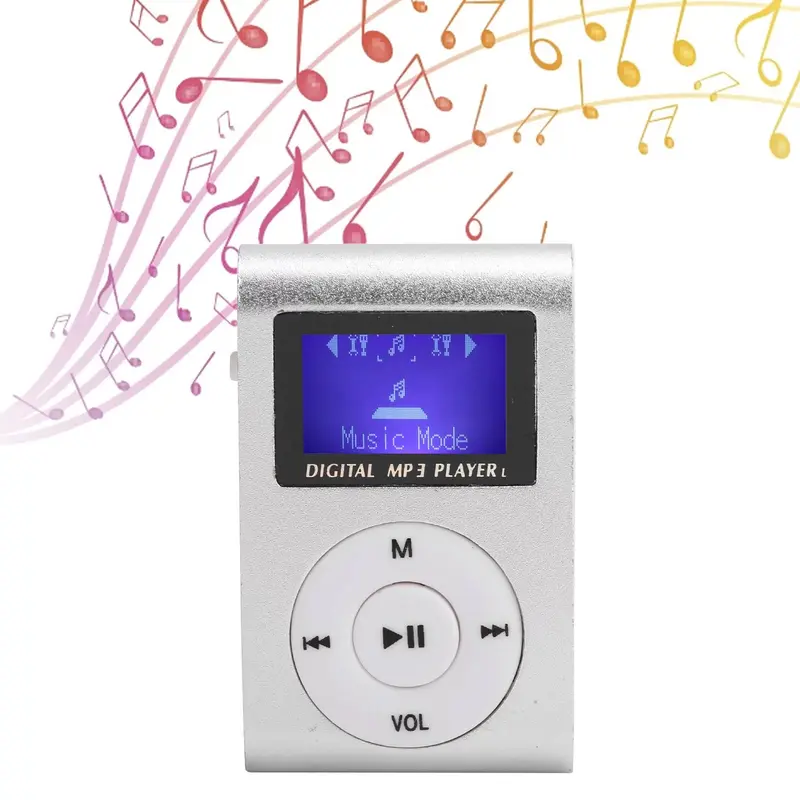 MP3 Player Micro SD Card dengan Klip - Model Terbaru Lagu Lcd 4