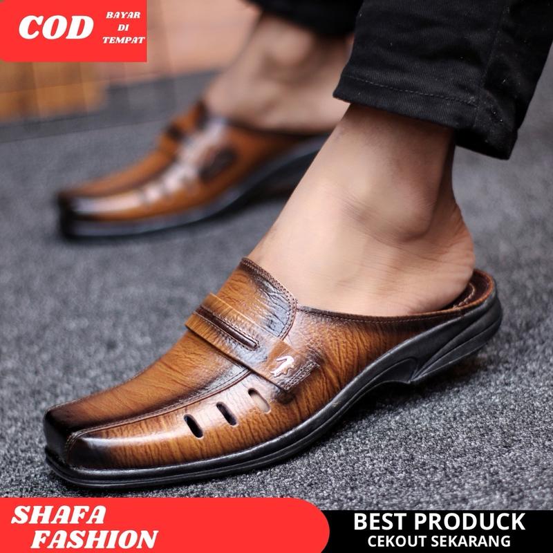 Sandal Sepatu Pria Dewasa Kekinian Bustong Sultan Casual Formal Murah Berkualitas 01 7