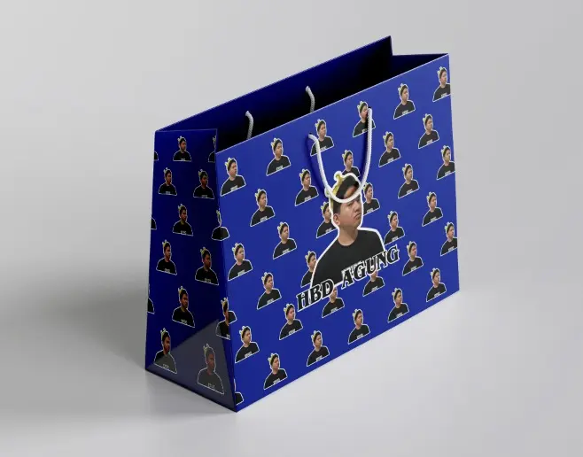 Paperbag Custom Wajah Ulang tahun kado 3