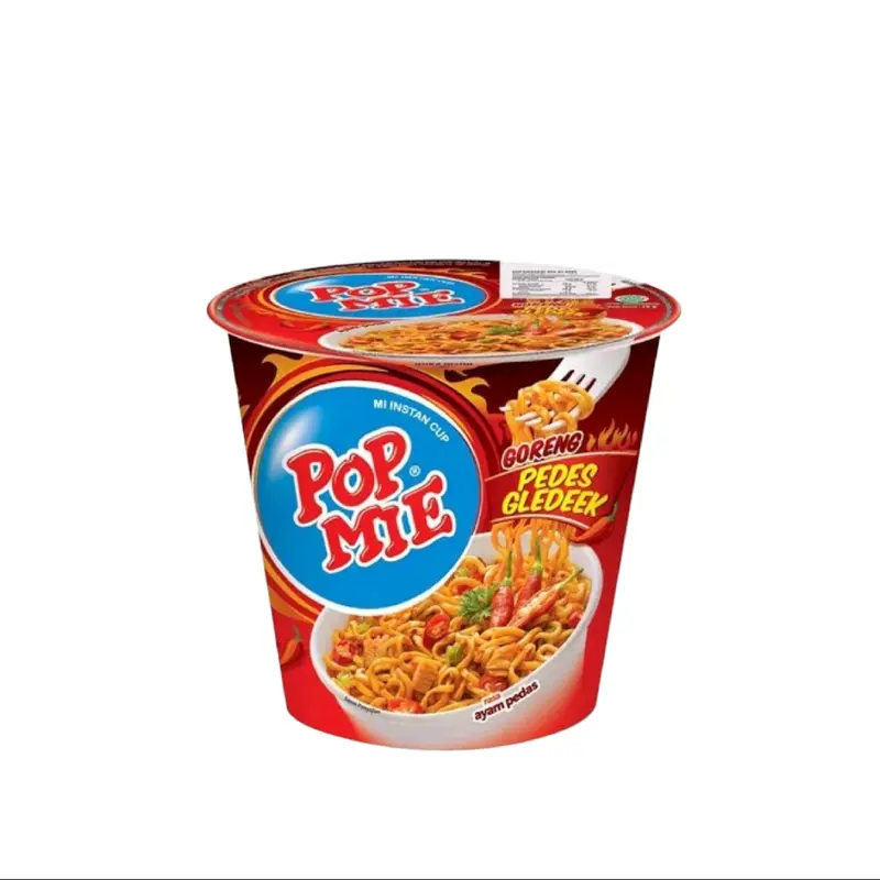 12 cup Pop Mie Varian Pedas @77gram - Mie Instan Berkualitas - Makanan,Food Noodles 5