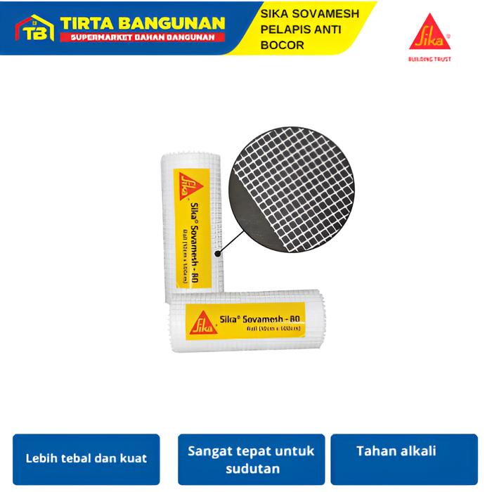 Gambar SIKA SOVAMESH 80 - MEMBRAN DECKSEAL 10CM X 500CM SERAT FIBER WATERPROFING Kayu dari Tirta Bangunan Kota Depok Tokopedia