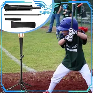 Travel Tee Portable Batting Tee Baseball Softball Batting Tee 3 Pod Adjustable Untuk Latihan Bola Kasti dan Softball Hitting
