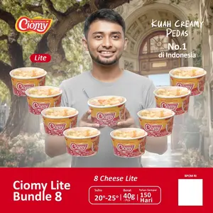 CIOMY - Beli 8 Lebih Hemat Cuanki Kuah Keju Creamy Cup Lite Halal & Sudah BPOM