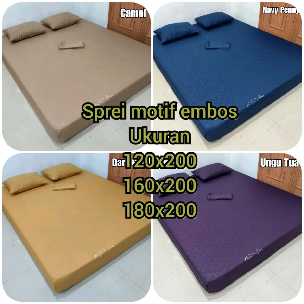 Sprei Motif Embos - Kain Lembut dan Nyaman
