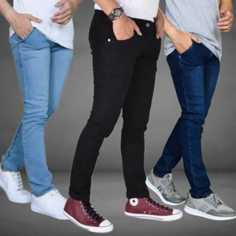 Celana Jeans Panjang Hitam Pekat Terbaru / Celana Panjang Jeans Pensil Pria Slimfit Skinny / Celana Jeans Korea Cowok Terbaru / Celana Jeans Keren .