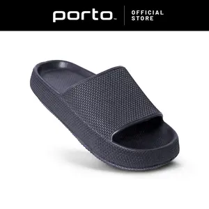 PORTO Marco 1068M - Sandal Karet Pria Dewasa Sendal Selop Cowok Flatfoarm Model Kekinian Sandal Harian Shoes