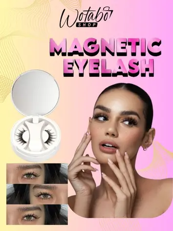 WOTABO [ LIVE ] Magnetic Eyelash Bulumata Palsu Langsung Tempel Tanpa Lem Eyelash Extension Bulumata Magnet