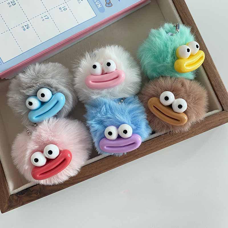 Bola Mewah Liontin Gantungan Kunci/Sahabat Pasangan Liontin kartun boneka mewah Lucu-Miss Art 4
