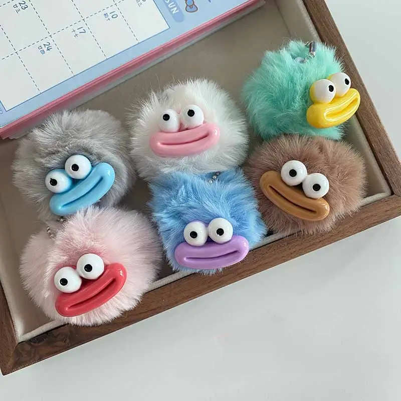 Bola Mewah Liontin Gantungan Kunci/Sahabat Pasangan Liontin kartun boneka mewah Lucu-Miss Art 4