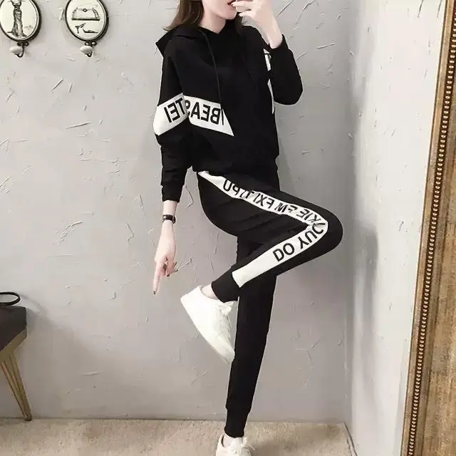 Áo Len Đơn / Bộ Đồ Cho Nữ, Bộ Đồ Thể Thao Thường Ngày, Thời Trang Hàn Quốc Mới, Mùa Thu Và Mùa Đông, Bộ Hai Mảnh Women Top