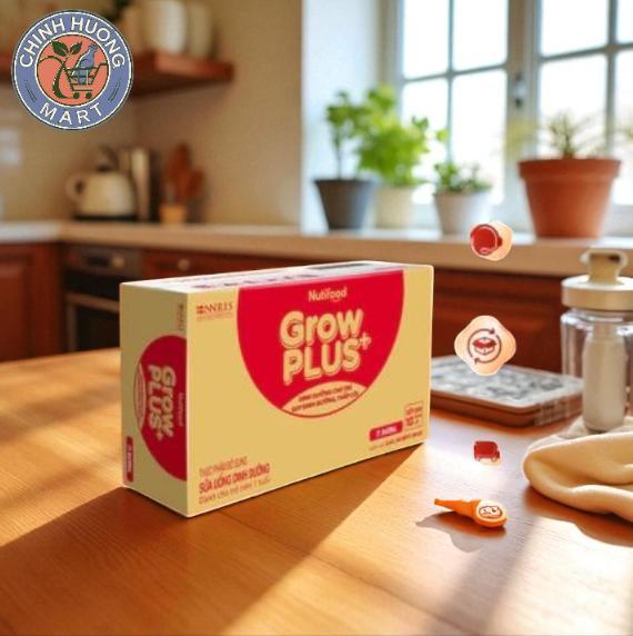 Thùng 48 Hộp Mẫu Mới 180ml-110ml Sữa Công Thức Pha Sẵn Grow Plus Đỏ Nutifood Dinh Dưỡng Tối Ưu
