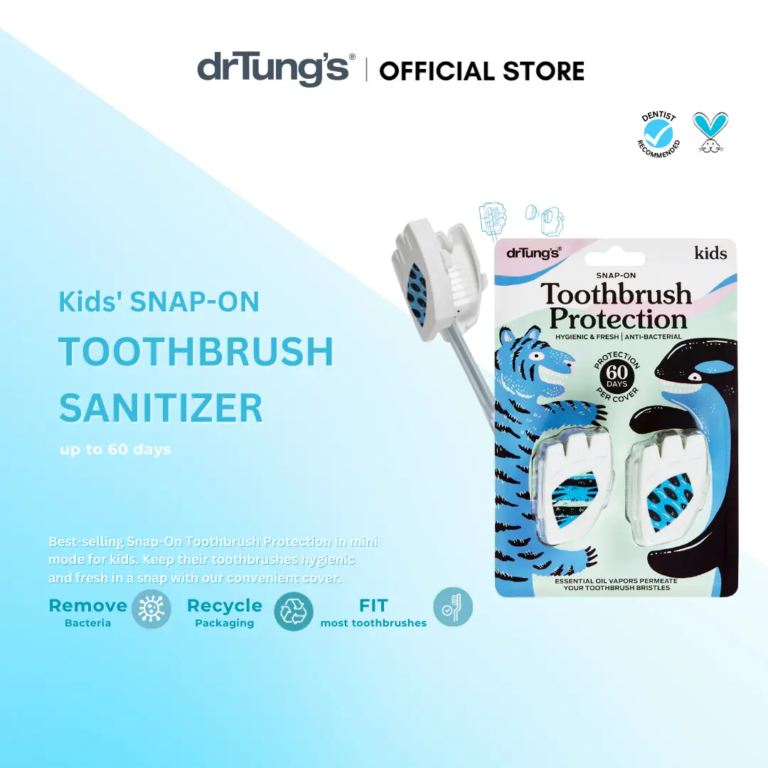 drTung's Kid Toothbrush Sanitizers 2pcs Pack - Toothbrush Protection