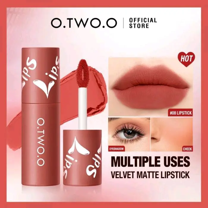 O.TWO.O - VELVET MATTE LIPTINT LIP AND CHEEK