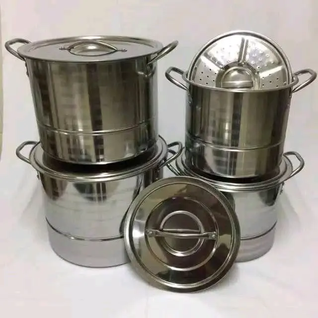DANDANG JUMBO STOCK POT SET DANDANG PESTA 4 PCS BONUS 2 KUKUSAN