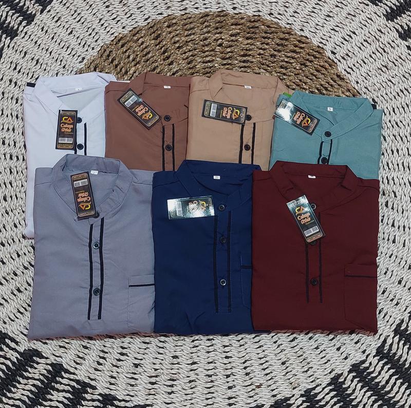 Product Introduction of Setelan Baju Koko Anak Muslim Laki Laki Usia 2-8 Th Kurta Bahan Catun Lembut Dan Nyaman Putih Kombinasi 65