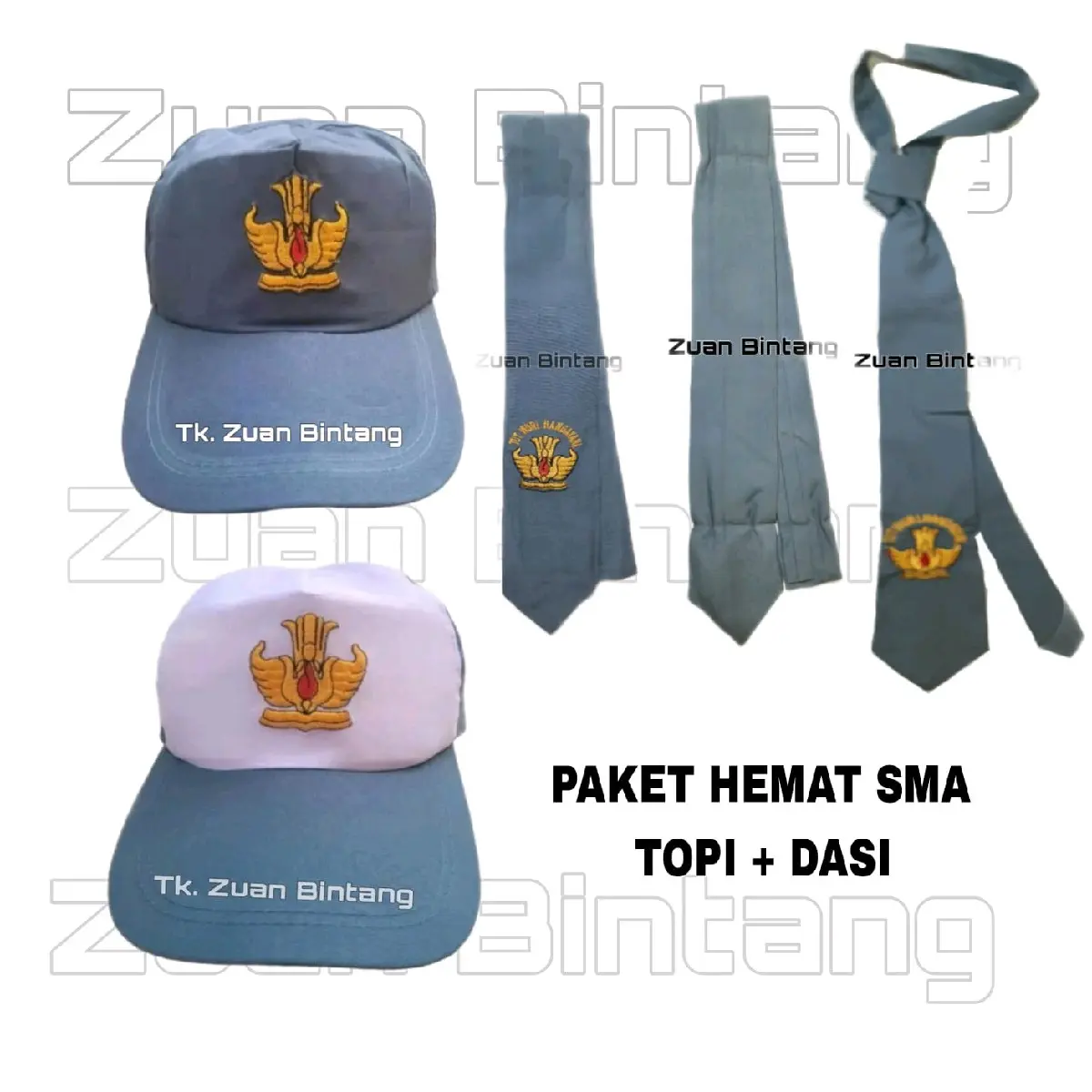 TOPI SMA DASI SMA 1 PAKET/PAKET HEMAT SMA