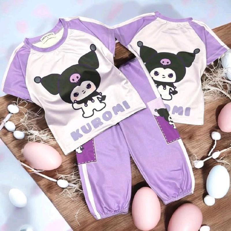 (10kg-45kg) Set tay ngắn quần dài quần ống bo siêu đẹp cho bé gái 1