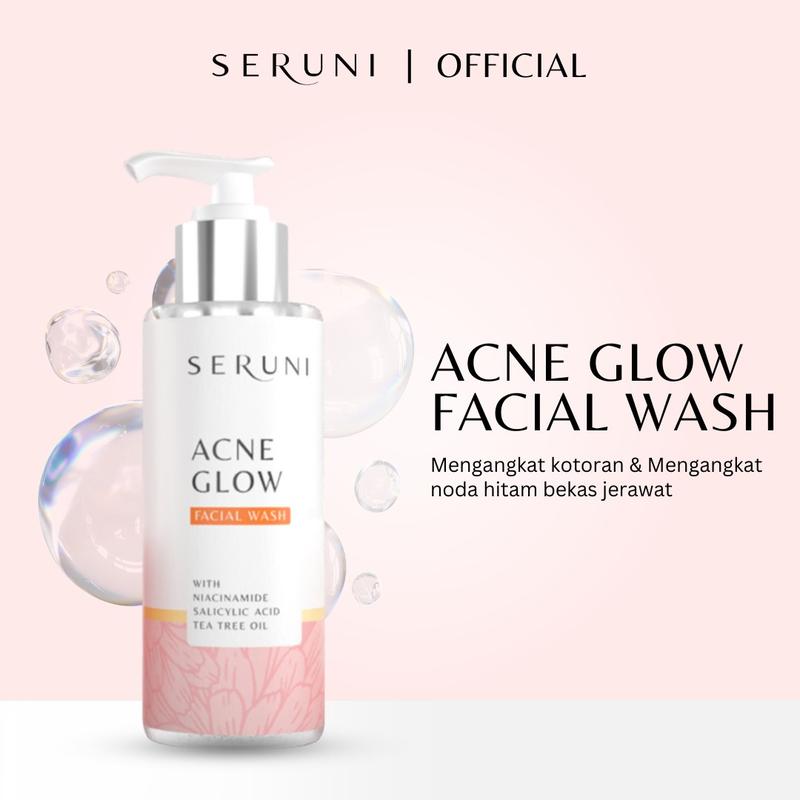 [ORIGINAL] Seruni - Acne Glow Facial Wash - Dapat Mengangkat Kotoran & Mengangkat Noda Hitam Bekas Jerawat Membersihkan 2
