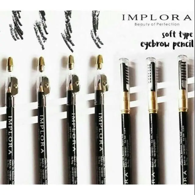 [BPOM] IMPLORA Eyebrow Pencil 2.5g | Soft Brow | Eye Pensil Alis Serut Rautan 7