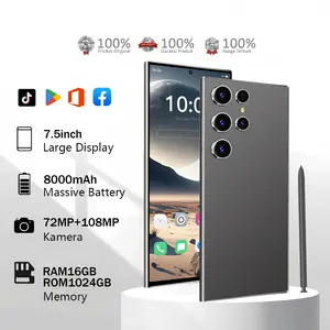 Samsug Galaxy S 25 Ultra+  murah cucigudang Handphone Asli 2026 16GB+1TB Android14.0 4G/5G WFl Dual CardSlM-Kamera, Bluetooth -Layar,Smartphone-Screen,Handphone