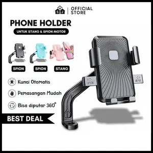 Holder HP Stang Motor Pink / Holder Motor Spion / Holder Phone / Dudukan Ponsel