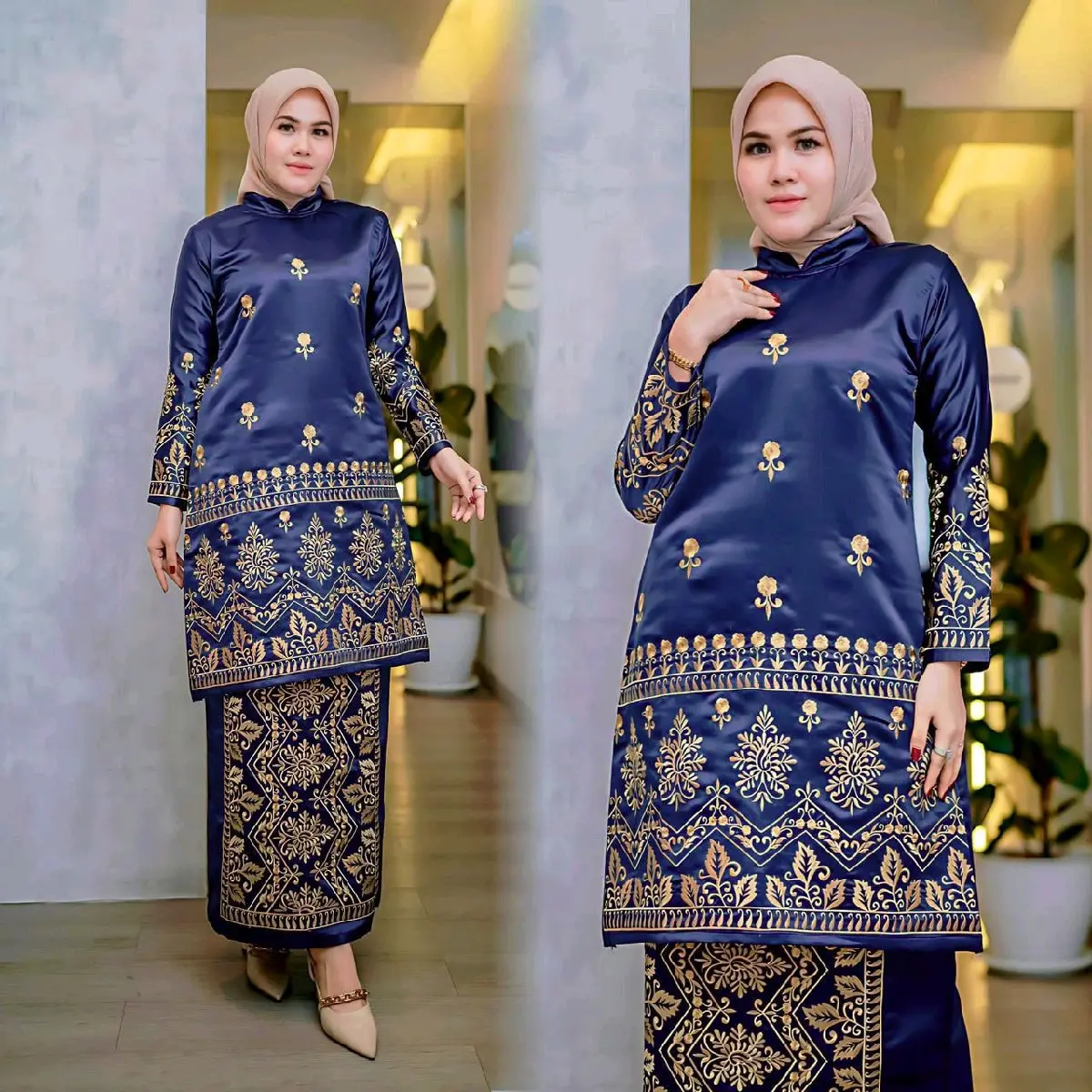 Ayana Set Melayu Slimfit New Series Setelan Baju Muslim Wanita