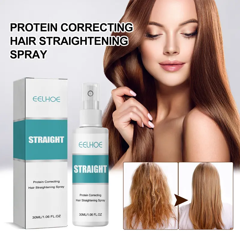 Semprotan Pelurus Rambut Pengoreksi Protein, Menghindari Peregangan, Tahan Lama untuk Penataan, Menghaluskan Rambut Kering dan Memperbaiki Rambut Bercabang yang Rusak 1